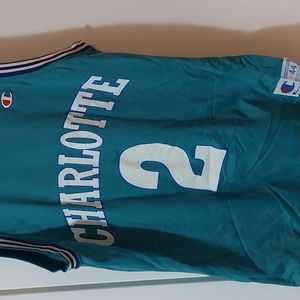 Vintage Larry Johnson Hornets Jersey